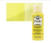 pintura acrilica perlada brillante perle acrylic folk art x2oz 59ml color 4580 lemon meringue limon 0
