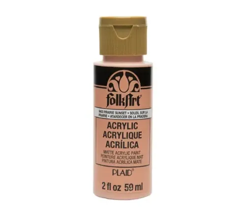 pintura acrilica mate acrylic matte folk art x59ml color 6453 prairie sunset amanecer la pradera 0