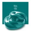 pintura acrilica mate acrylic matte folk art x59ml color 405 teal verde azulado 1