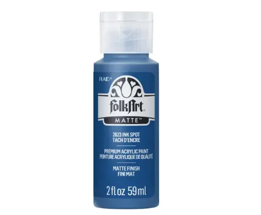 pintura acrilica mate acrylic matte folk art x59ml color 2623 ink spot mancha tinta 0