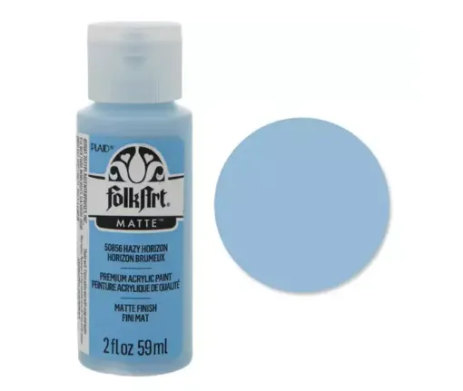 pintura acrilica mate acrylic matte folk art x59ml color 50856 hazy horizon horizonte brumoso 0
