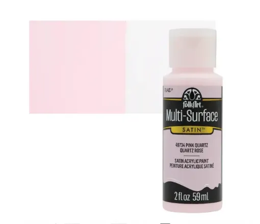 pintura acrilica satinada multi surface folk art 2oz 59ml color 49734 pink quartz cuarzo rosa 0