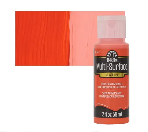 pintura acrilica satinada multi surface folk art 2oz 59ml color 36265 canyon sunset atardecer canon 0