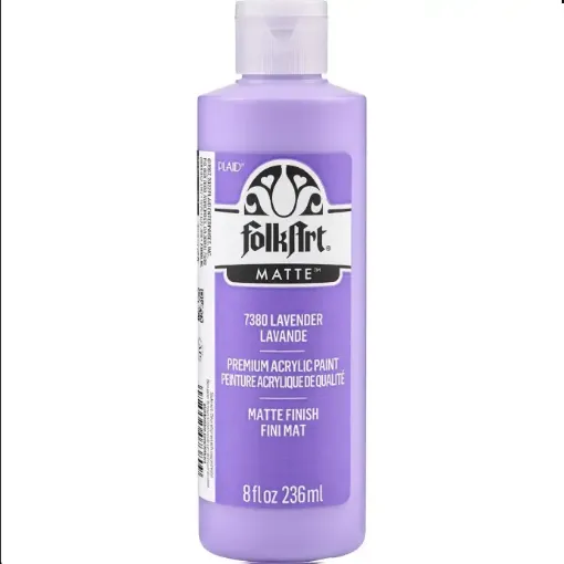 pintura acrilica mate acrylic color f a folk art x8oz 236ml color 7380 lavender lavanda 0