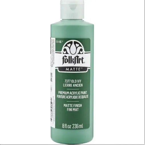 pintura acrilica mate acrylic color f a folk art x8oz 236ml color 7377 old ivy hiedra vieja 0