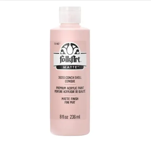 pintura acrilica mate acrylic color f a folk art x8oz 236ml color 36355 conch shel concha caracola 0