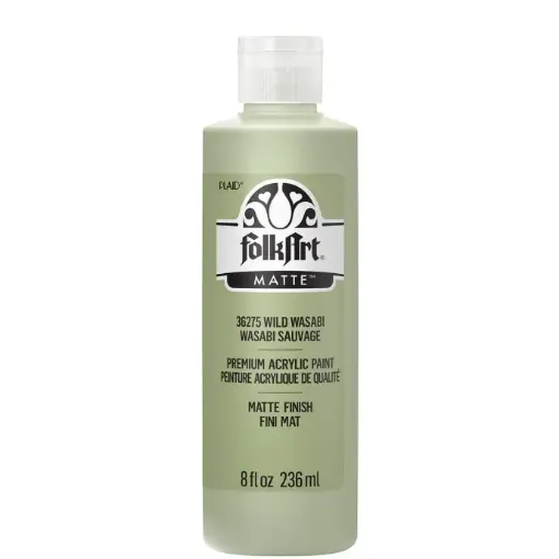 pintura acrilica mate acrylic color f a folk art x8oz 236ml color 36275 wild wasabi salvaje 0
