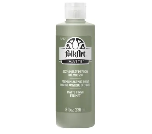 pintura acrilica mate acrylic color f a folk art x8oz 236ml color 36274 mossy meadow pradera musgosa 0
