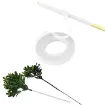 cinta florista floral tape papel 12mms rollo 27mts color blanco 1