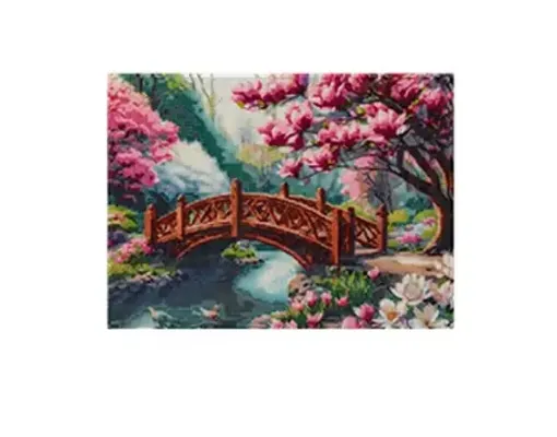 pintura diamantes 5d bastidor 30x40cms motivo puente 0