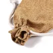 bolsa rustica arpillera yute 19x8cms color blanco antiguo x5 unidades 2