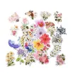 apliques autoadhesivos impermeables pvc motivo flores 4 8cms x50 unidades diferentes 0