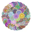 apliques autoadhesivos impermeables pvc motivo mandalas 40 60cms x50 unidades diferentes 0