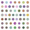apliques autoadhesivos impermeables pvc motivo mandalas 40 60cms x50 unidades diferentes 1