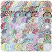 apliques autoadhesivos impermeables pvc motivo mandalas 5cms x50 unidades diferentes 0