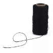 hilo poliester encerado fino 1mm carretel 250mts color negro 0