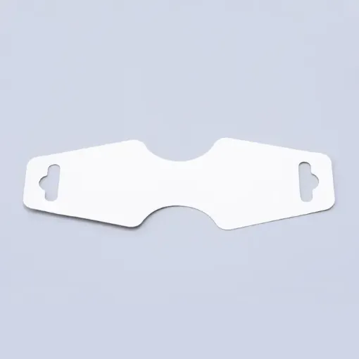 etiquetas carton para bijouterie medida 124x46mms lisas blanca por 200 unidades 0