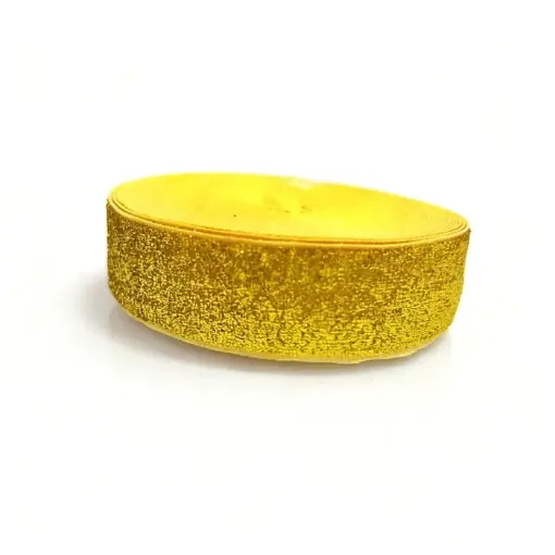 cinta poliester super metalizada glitter rollo 10mts color oro dorado 0