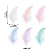 plumas 4 8cms aprox x100 unidades colores pasteles surtidos 2