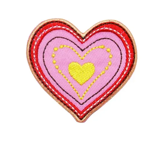 aplique parche termoadhesivo para tela modelo corazon corazones medida 55x60mms por unidad 0