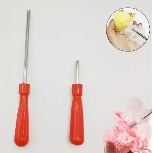 set 2 herramientas ganchillo para rellenar munecos amigurumis 2 medidas diferentes 0