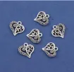 dije colgante metalico modelo corazon calado ondas medida 14x14mms x10 unidades color plateado 1