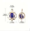 dije metal forma circular calado dorado piedra colores medida 15x15mms x10 unidades 1