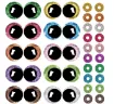 ojos realistas seguridad 3d plastico 16mms para peluches amigurumis x5 pares colores surtidos 1