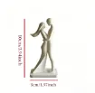 pieza impresion 3d abs modelo pareja abrazo medida 50x40x100mms color blanco 1