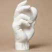 pieza impresion 3d abs modelo mano corazon medida 50x20x90mms color blanco 2