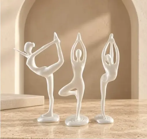 pieza impresion 3d abs modelo bailarina yoga 120mms varios modelos por unidad color blanco 0