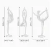 pieza impresion 3d abs modelo bailarina yoga 120mms varios modelos por unidad color blanco 1