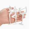 pieza impresion 3d abs modelo bailarina yoga 120mms varios modelos por unidad color blanco 2