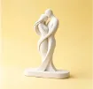 pieza impresion 3d abs modelo pareja amantes abstracta medida 50x20x80mms color blanco 0