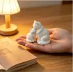 pieza impresion 3d abs modelo gatos medida 60x30x55mms color blanco 1