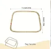 asas para bolso cartera metalica forma semicircular medida 118x87mms precio del par dorado 0