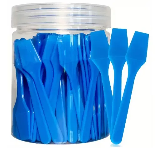 espatula mini plastico reutilizable multiuso para mezclar pintura polvos resina por 10 unidades 0
