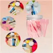 espatula mini plastico reutilizable multiuso para mezclar pintura polvos resina por 10 unidades 2