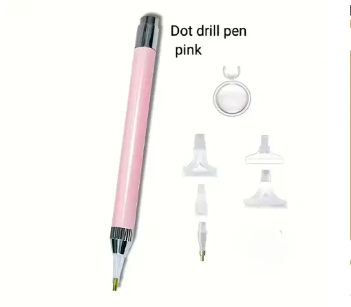 boligrafo para pintura diamantes art gem 5d 135mms 5 punteros lupa varios colores por unidad 0