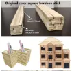 palitos maqueteros varillas para maqueta madera 40cms 8x8mm por unidad 2
