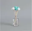 varilla ratan difusoras 20cms flor 3cms blanca turquesa para hornito esencias set x10 1