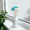 varilla ratan difusoras 20cms flor 3cms blanca turquesa para hornito esencias set x10 2