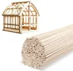 palitos maqueteros varillas para maqueta madera 30cms recta 3x3mm paquete 10 unidades 1