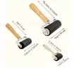 set 3 rodillos goma para grabado serigrafia brayer printing rollers mango madera sello 1