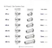 tornillos remaches chicago phillips m5 acero inoxidable cuero encuadernacion 10mm x5 set niquel 1