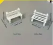 banco plaza mini 3d resina abs para maquetas 33x19x20mms por 5 unidades modelo corazon 1