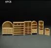 piezas resina abs para maquetas juego gabinetes alacenas 30mms escala 1 50 por 6 piezas color caqui 0