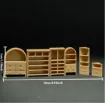 piezas resina abs para maquetas juego gabinetes alacenas 30mms escala 1 50 por 6 piezas color caqui 1