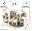 villa europea medida 40x25x25mms 3d resina abs para maquetas modelismocolor blanco 1