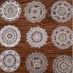 apliques pegatinas adhesivas impermeables para scrapbooking motivos encaje circular 5cms por 30 unidades 1